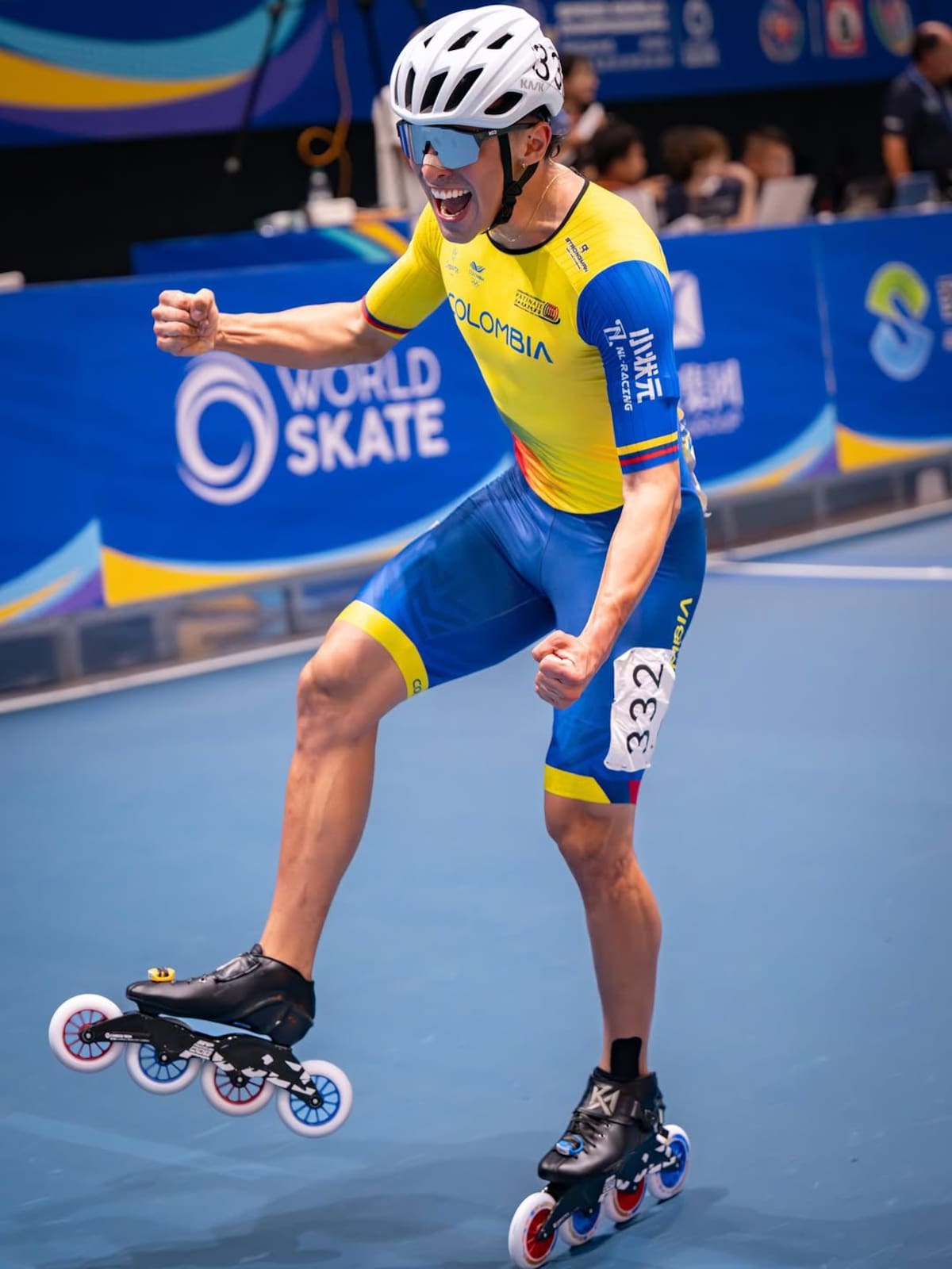 Juan Jacobo Mantilla es la principal carta del patinaje santandereano. Foto: Liga de Patinaje de Santander.