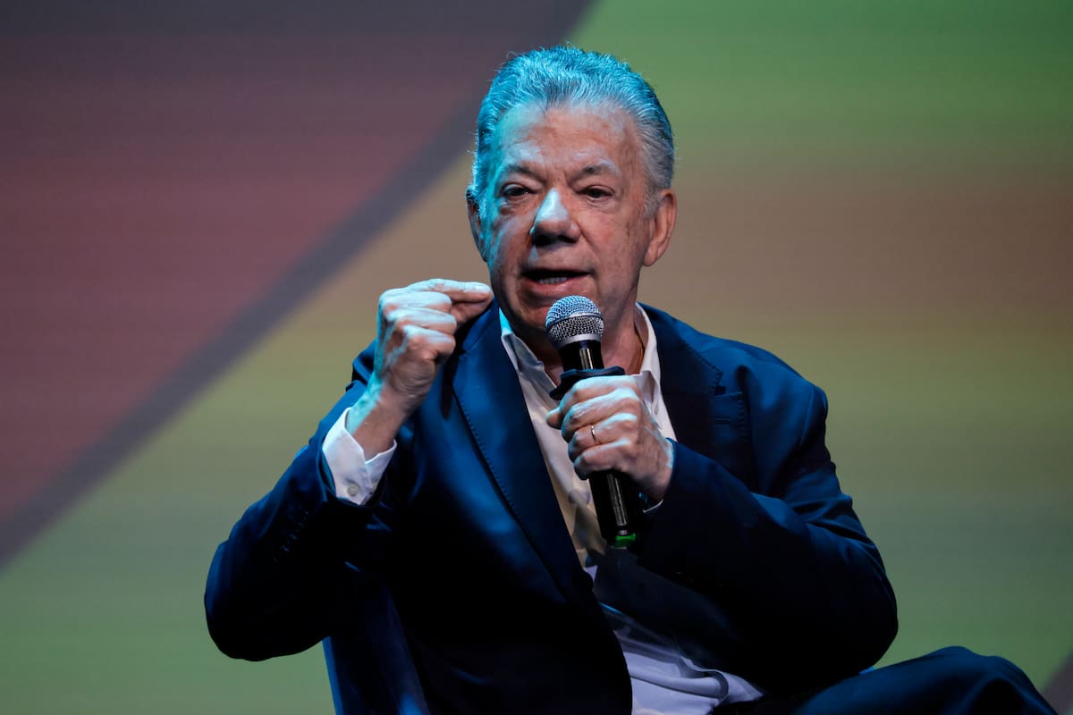 El expresidente de Colombia y premio Nobel de Paz, Juan Manuel Santos. // Foto: EFE/ Carlos Ortega