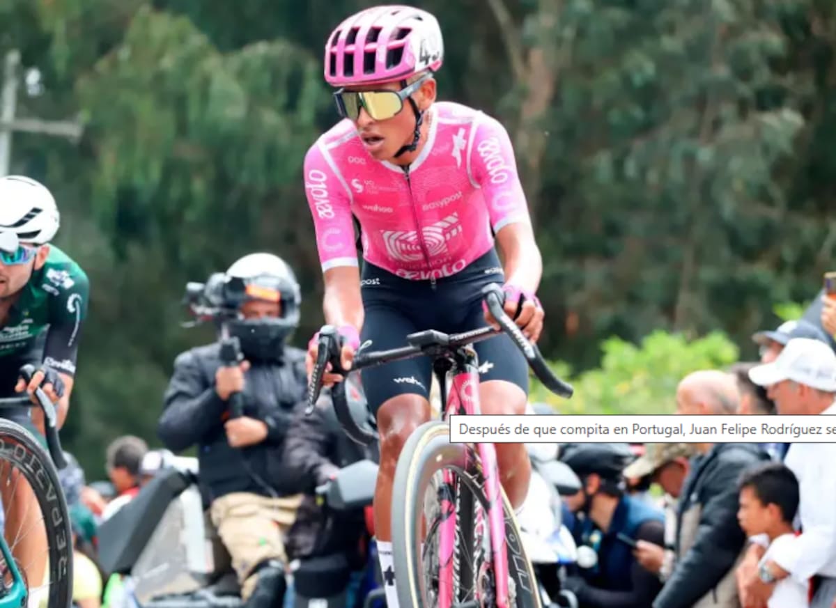 Juan Rodríguez, ciclista colombiano. Foto: Fedeciclismo.