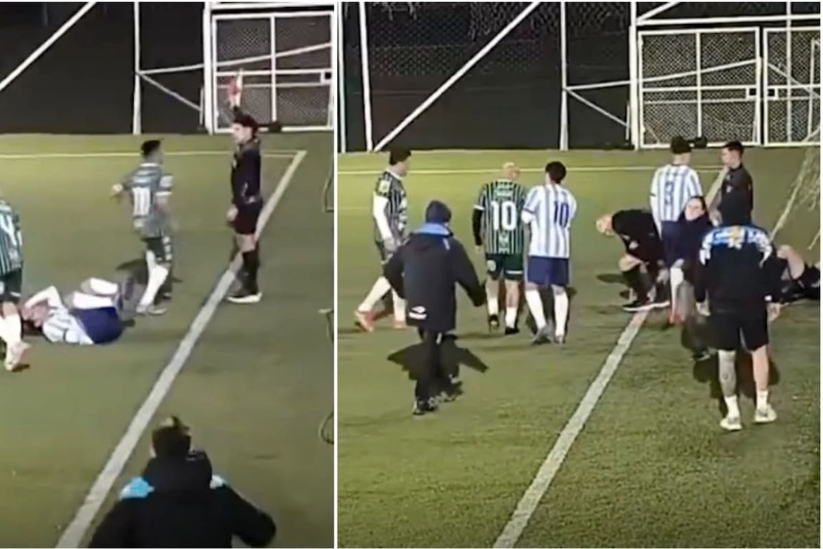 Jugador categoría "senior" en Argentina agredió a un árbitro. Foto: redes sociales