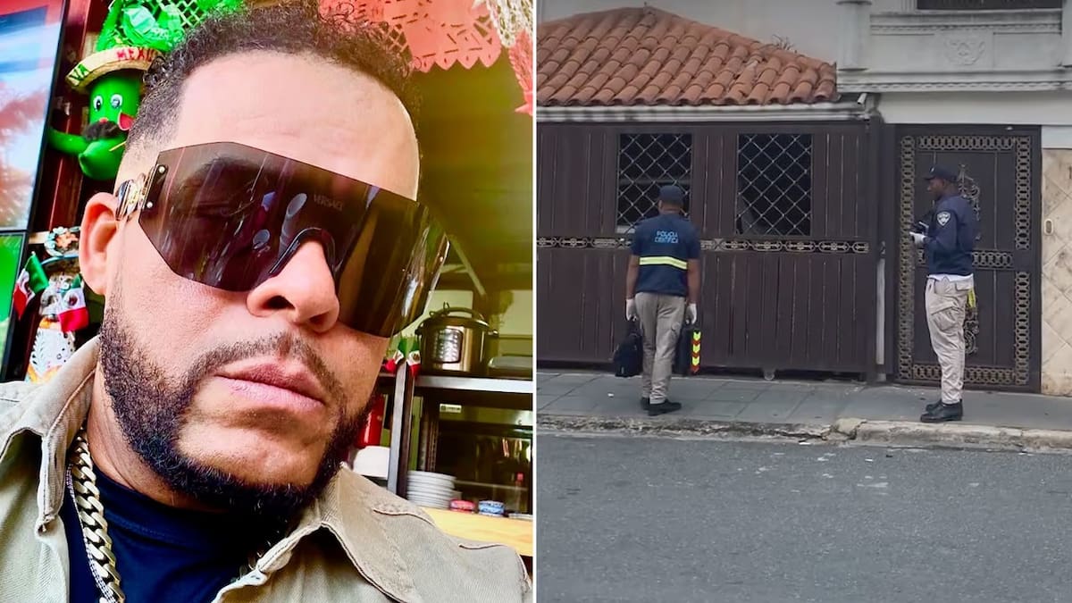 Agentes de la Dirección Central de Investigación (DICRIM) mantienen presencia en los alrededores de la residencia del músico Julián Oro Duro, donde se produjo el hecho que dejó a su esposa muerta y al artista herido.