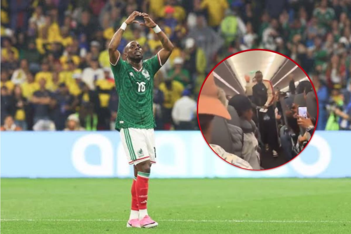 La ovación ocurrió durante un vuelo comercial, cuando varios pasajeros aprovecharon la presencia de Julián Quiñones para agradecerle su desempeño con la Selección de México. Foto de Archivo // Captura video.
