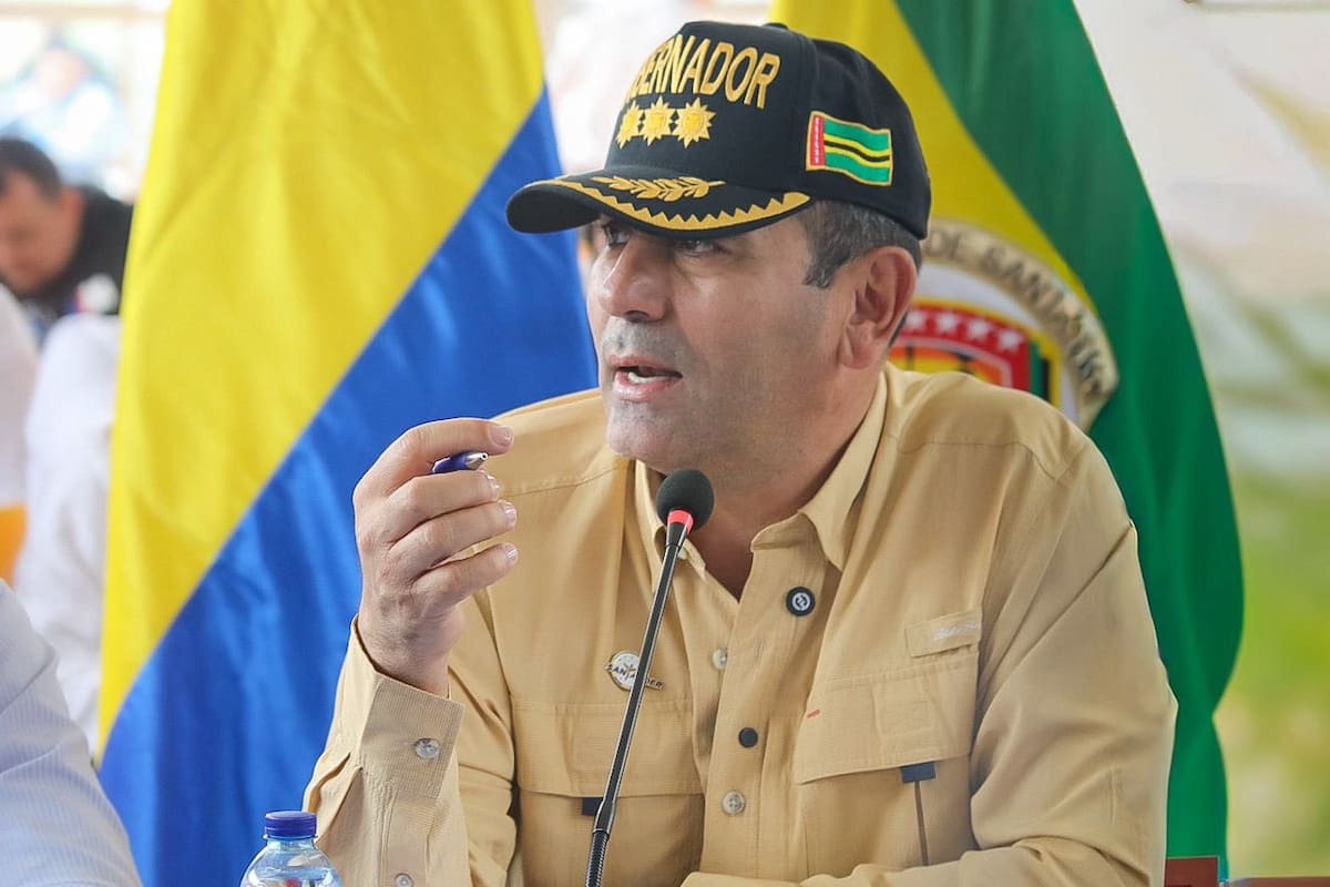 Juvenal Díaz, gobernador de Santander.