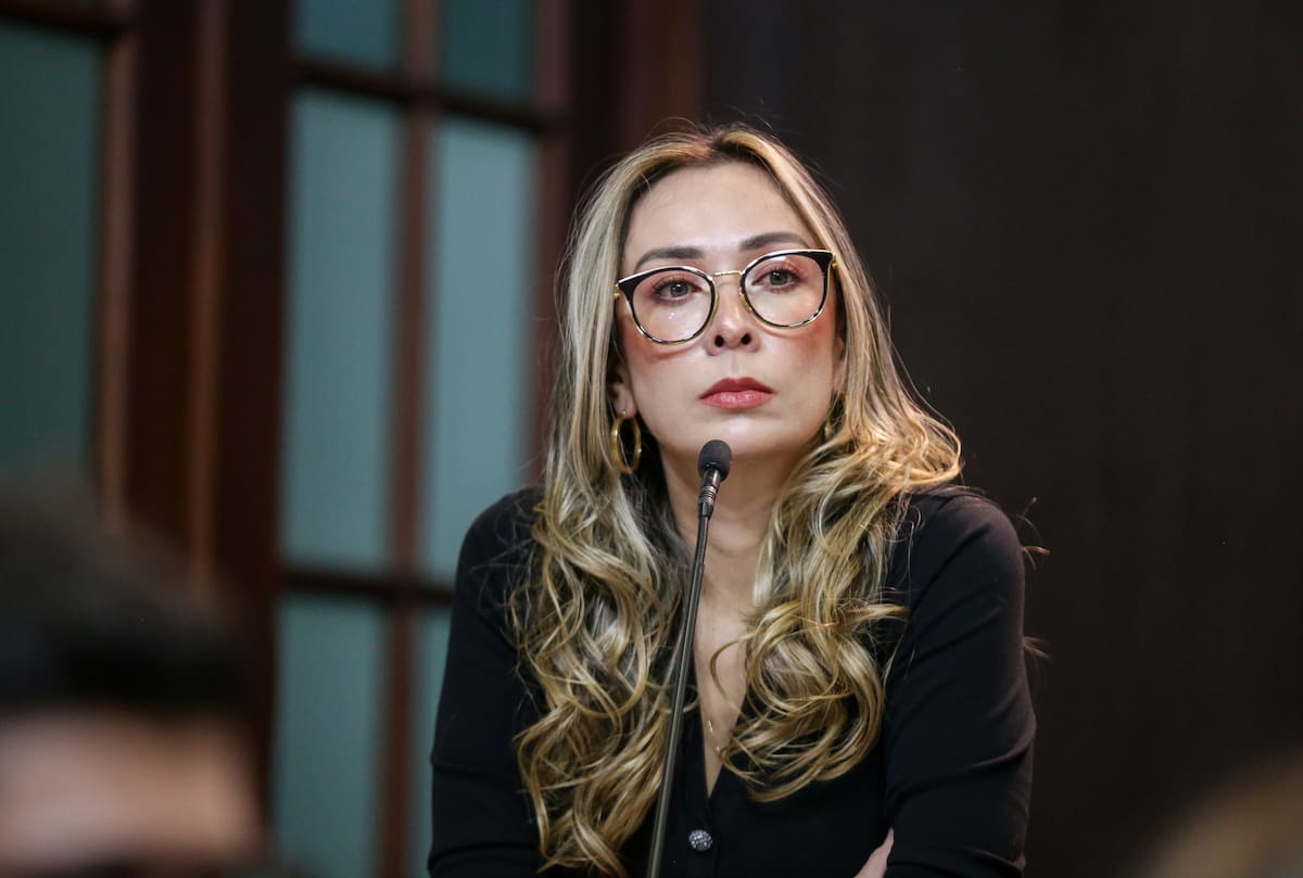 Katherine Miranda denunció un aumento inusual en la contratación estatal antes de la Ley de Garantías. // Foto: Colprensa - Catalina Olaya.
