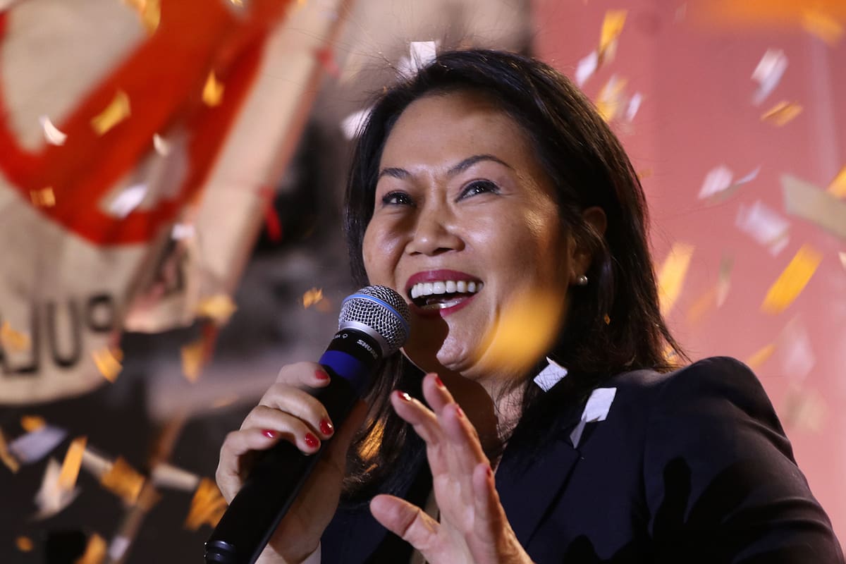 Keiko Fujimori, hija y heredera política del expresidente peruano Alberto Fujimori, anunció su candidatura a la Presidencia de Perú por cuarta vez en su trayectoria política en Perú. //EFE - Iván Orbegoso.