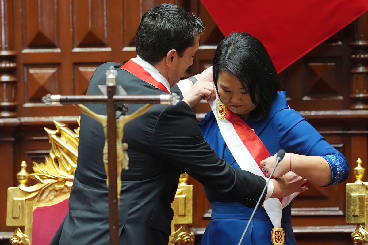 Keiko Fujimori inicia su mandato como presidenta de Perú.
