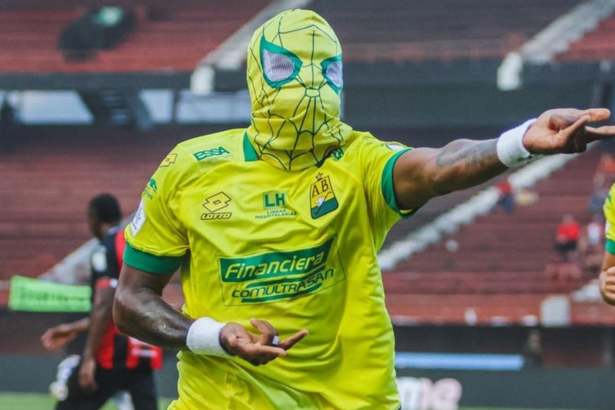 Kevin Londoño marcó para Bucaramanga en el empate 2-2 ante Cúcuta Deportivo, en el estadio General Santander. Foto: Atlético Bucaramanga.
