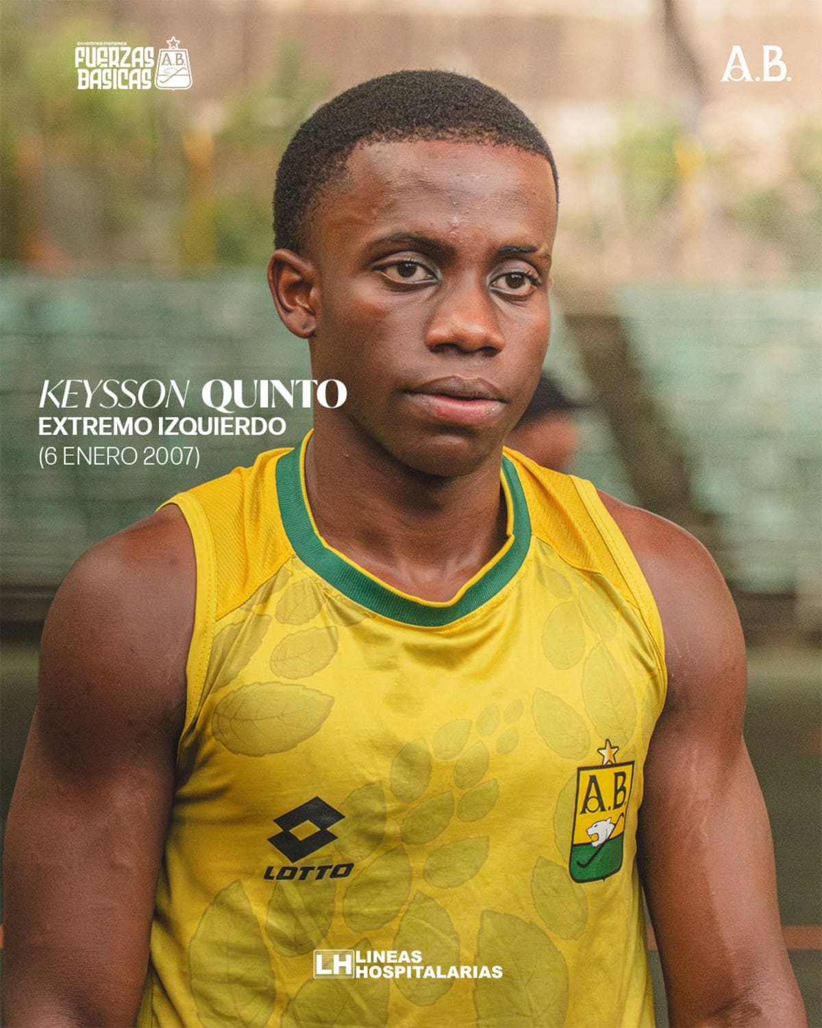 Keysson Quinto hace parte de los jóvenes que se acercan al plantel profesional de Atlético Bucaramanga. Foto: cortesía Atlético Bucaramanga.