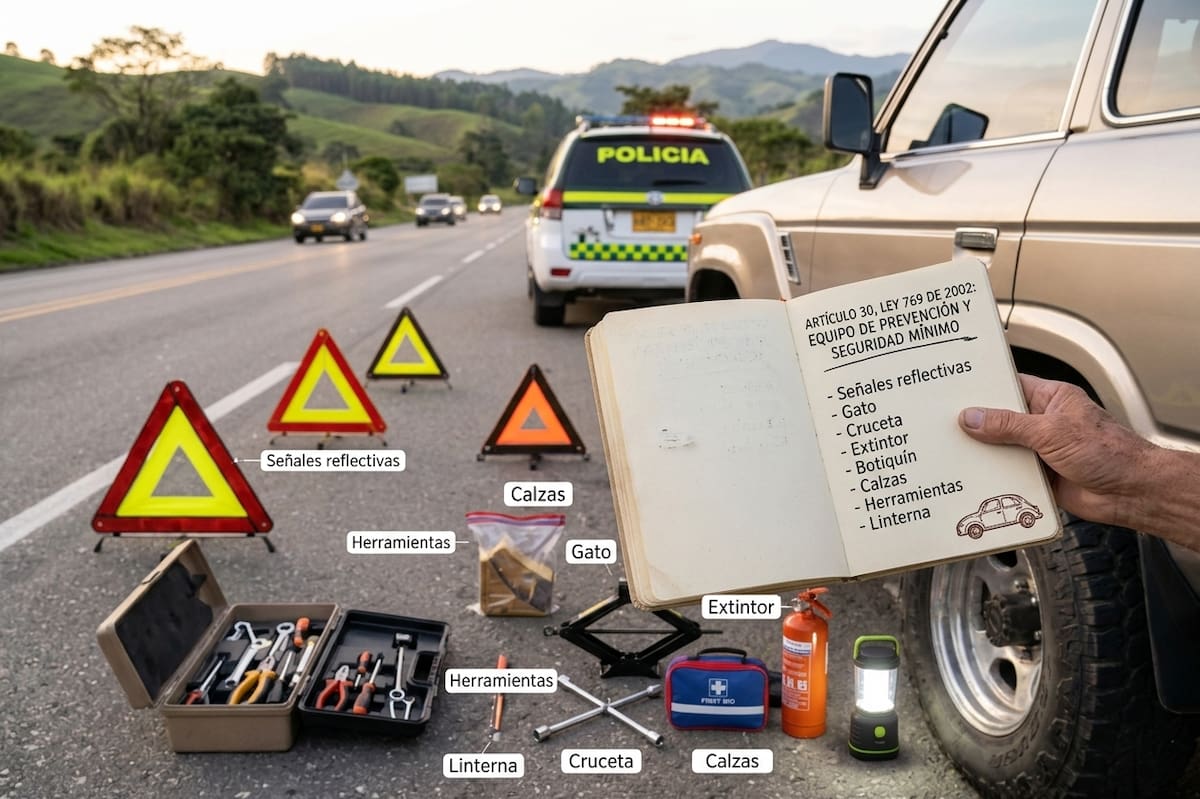 El botiquín o kit de carretera busca facilitar la atención de situaciones imprevistas, como una falla mecánica o una emergencia durante un desplazamiento.