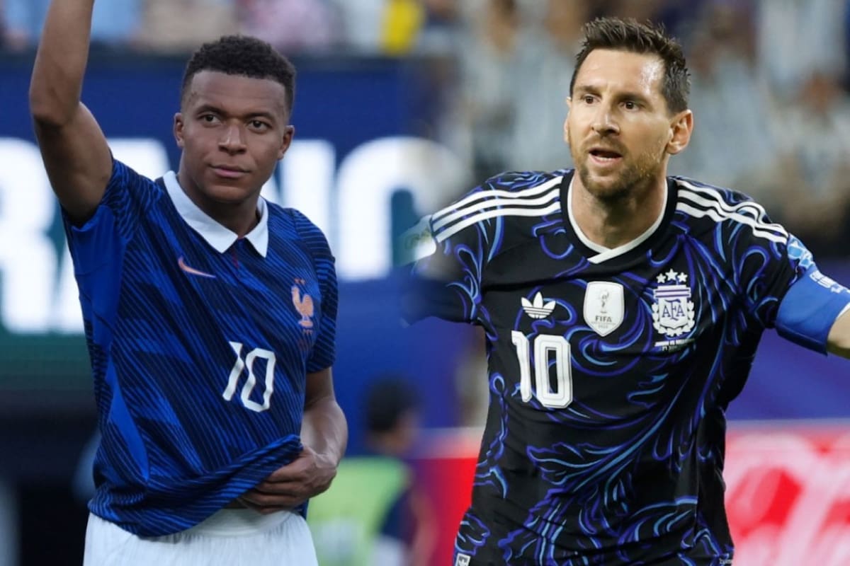Mbappé y Messi luchan por el primer lugar de la tabla de goleadores del Mundial. Foto: EFE
