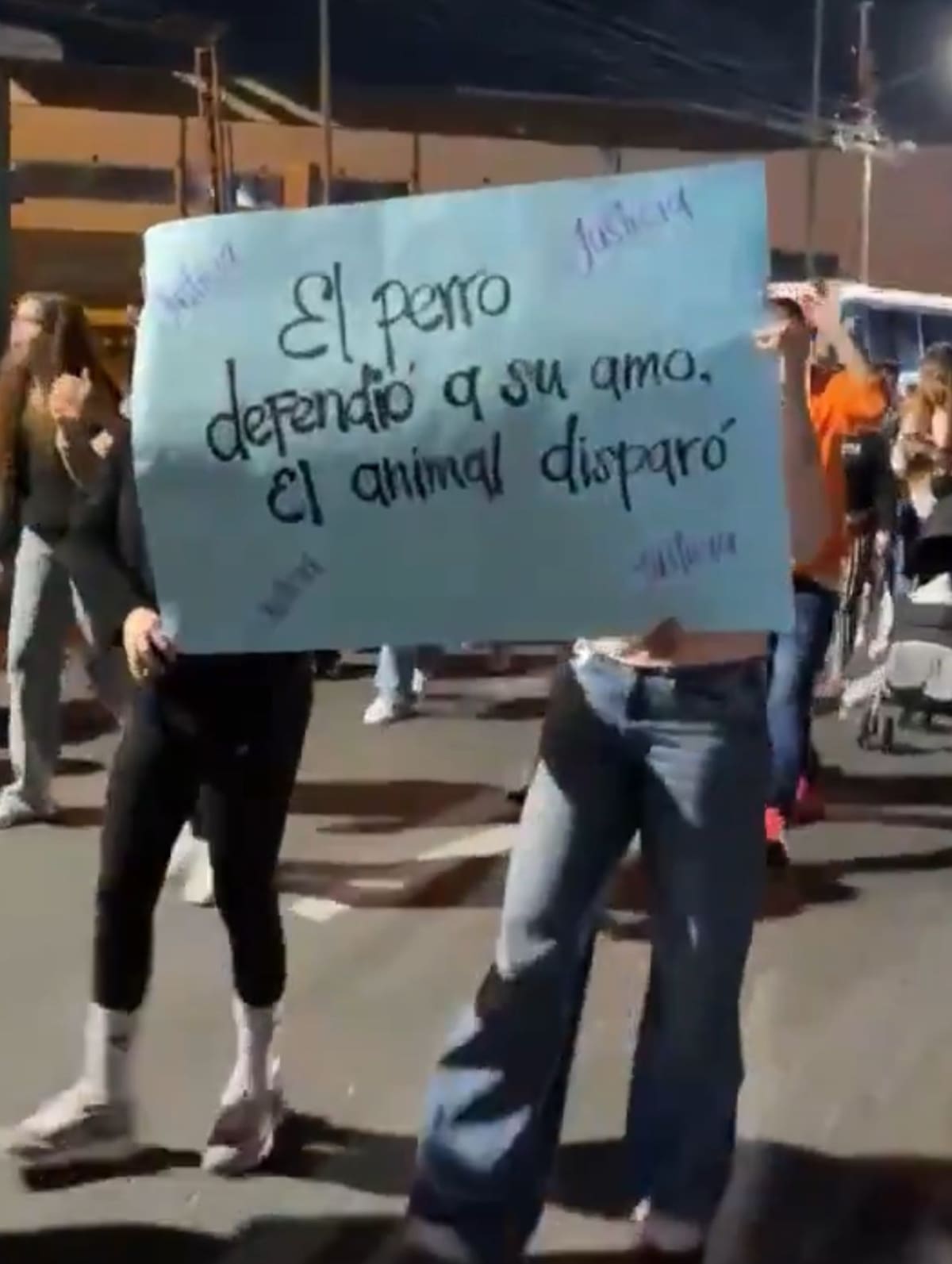 La ciudadanía se pronunció en medio de protestas exigiendo la Ley Ángel. Foto tomada de // video en X// Captura video.