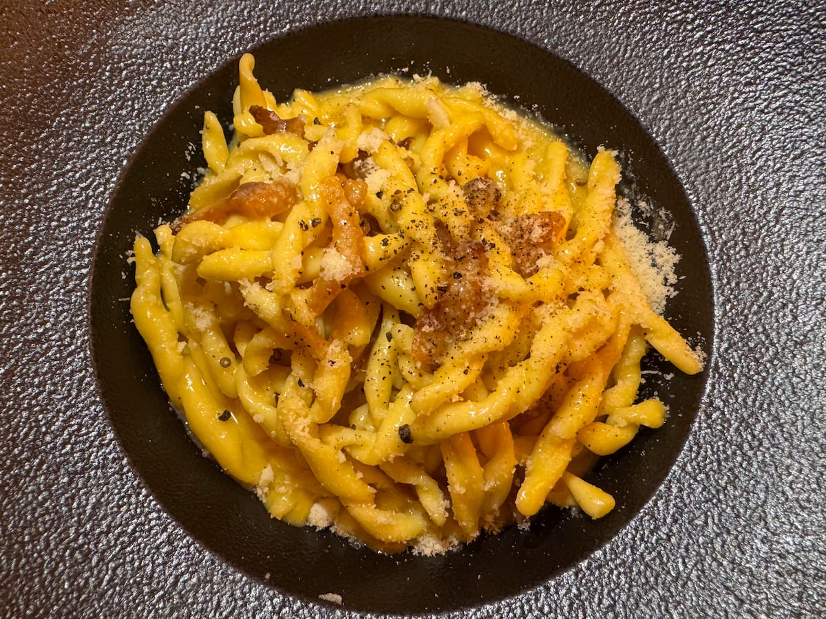 Fotografía de archivo de a 'carbonara', uno de los platos de pasta más emblemáticos de la cocina romana.
EFE/ Daniel Cáceres