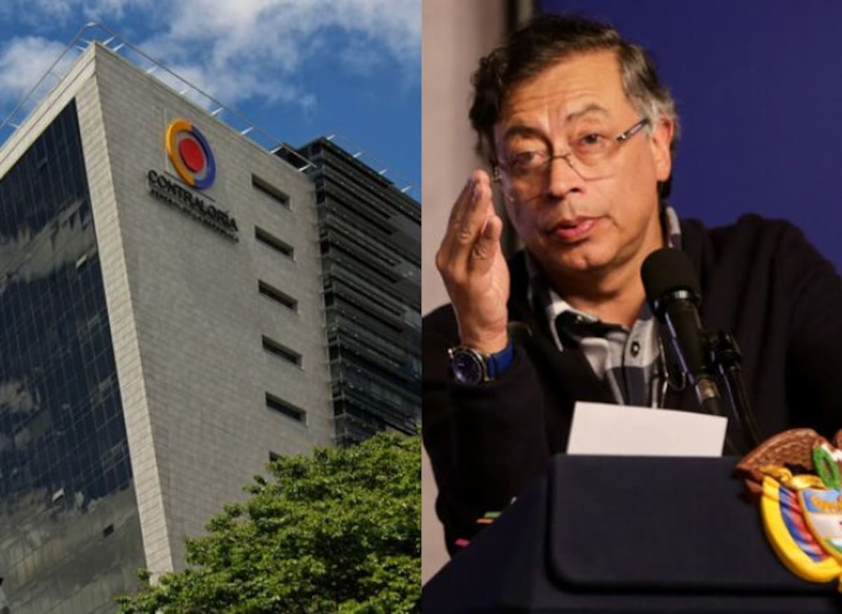 La Contraloría General de la República y el presidente Gustavo Petro. // Foto: Colprensa