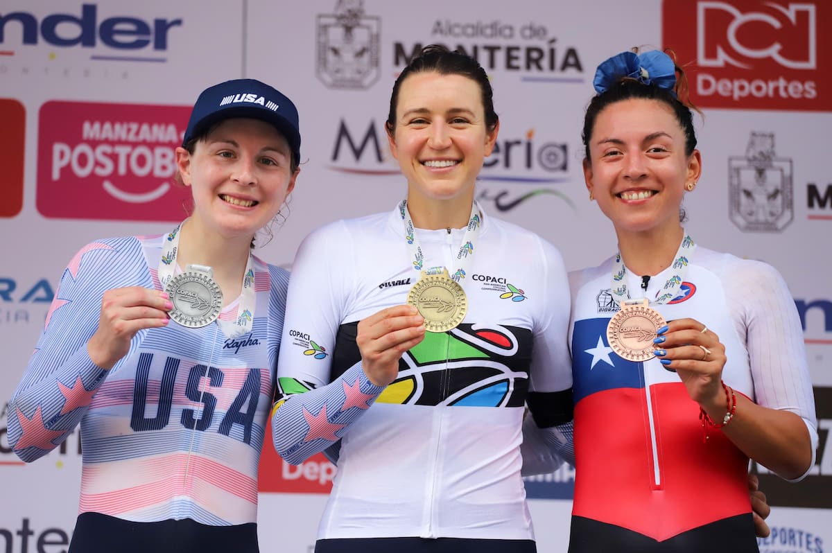 La estadounidense Kristen Faulkner se llevó el oro en CRI Élite Femenina. Foto: La Rueda Colombia