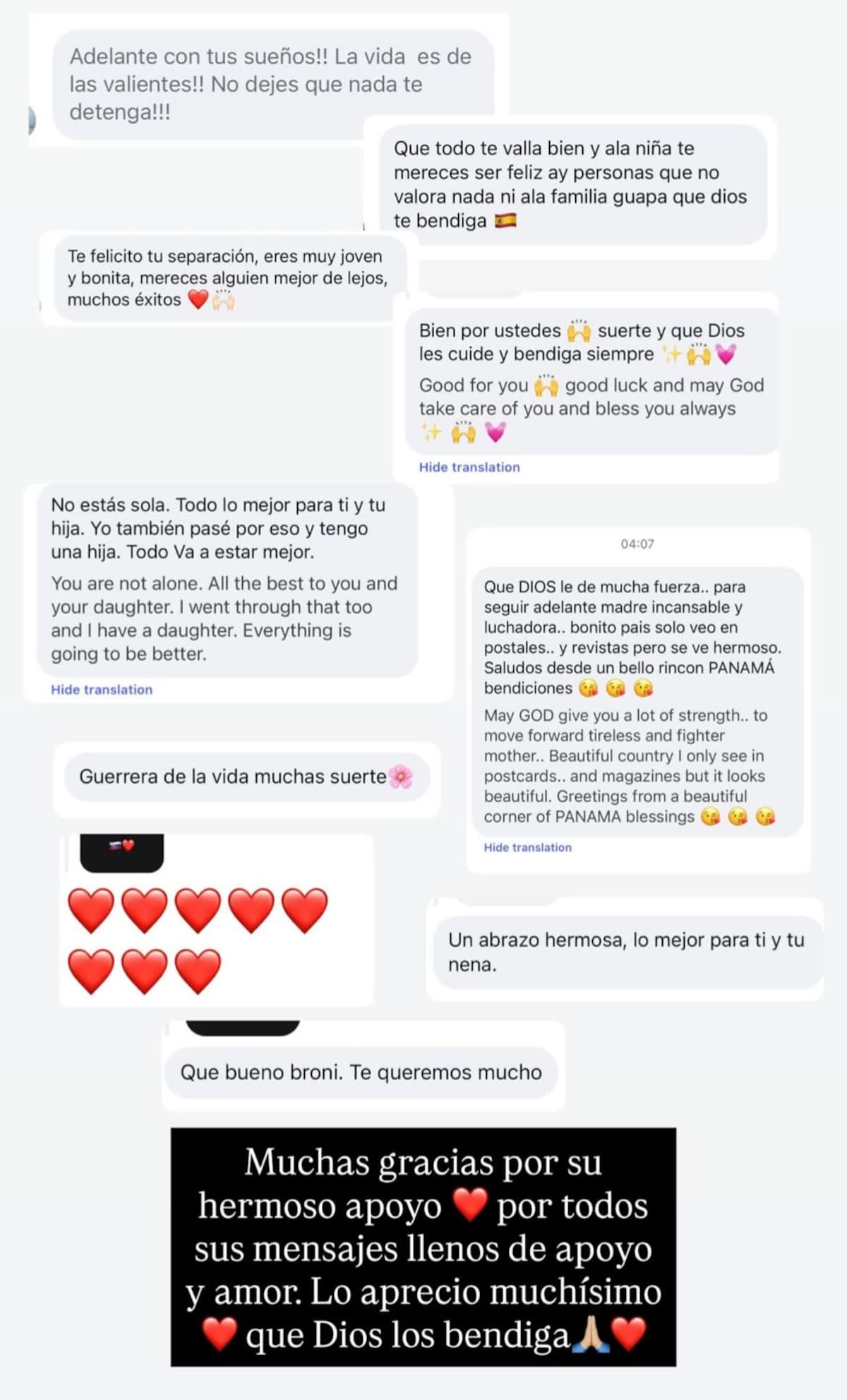 La modelo compartió la noticia a través de sus redes sociales, donde aseguró que ella y su hija ya iniciaron una nueva etapa en Eslovaquia. Foto tomada de Redes Sociales: Ig // bronigregus.