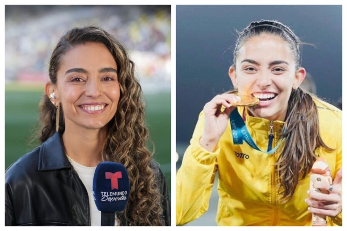 Isabella Echeverri, exjugadora de la Selección Colombia, hoy cubre el Mundial como periodista deportiva para Telemundo. // Colprensa.