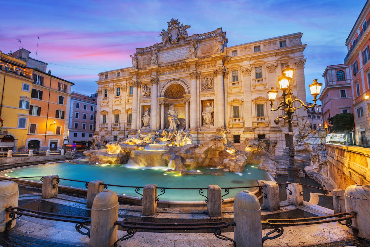 La Fontana di Trevi.