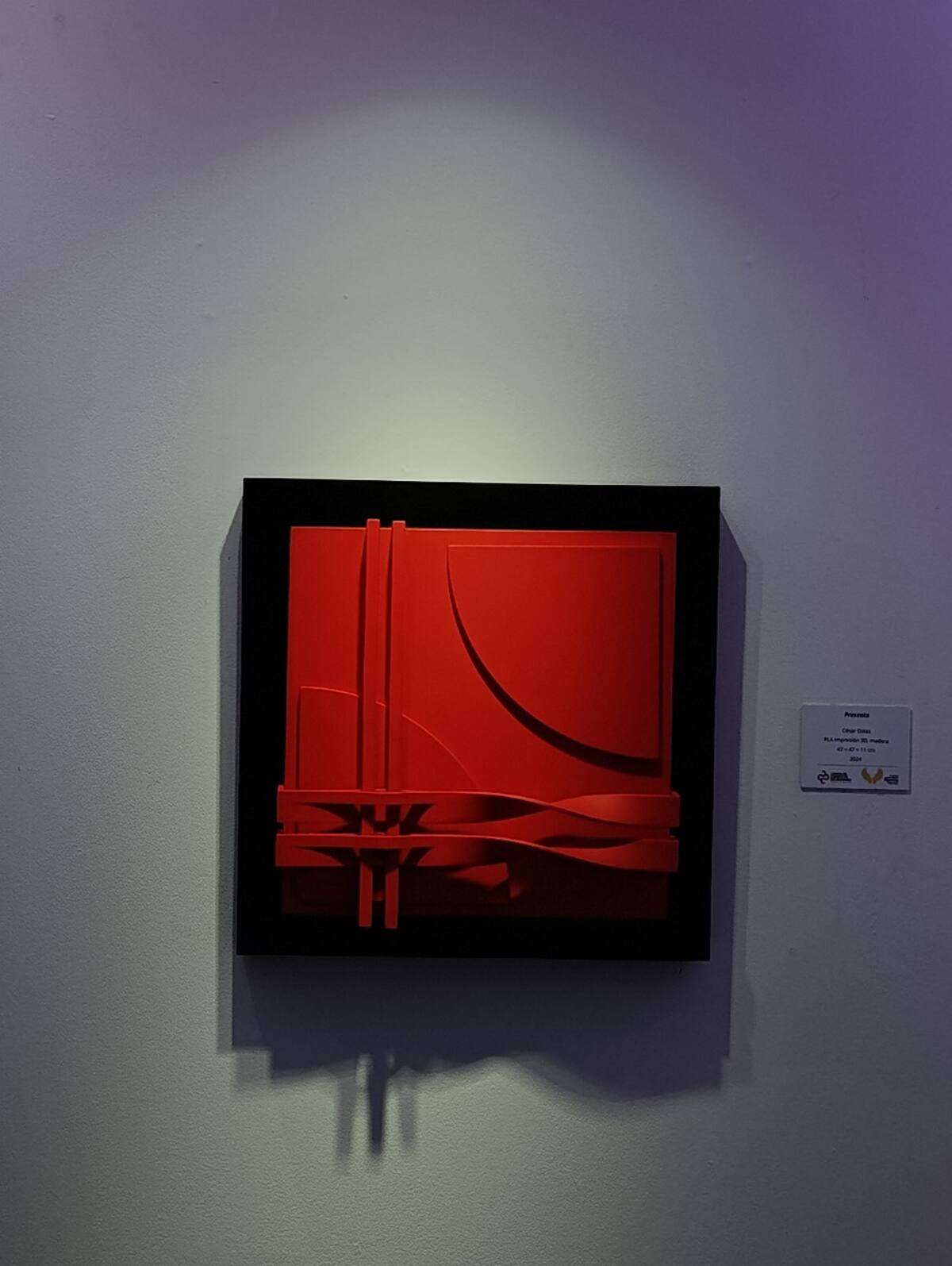 La geometría como arte vivo en la Cámara de Comercio de Bucaramanga. Foto suministrada/VANGUARDIA