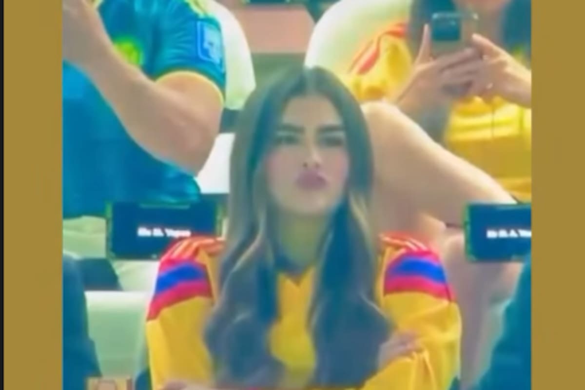 La joven viral del partido de Colombia resultó ser la hija de Mario Yepes. | Foto: Tomado de Historias de Instagram