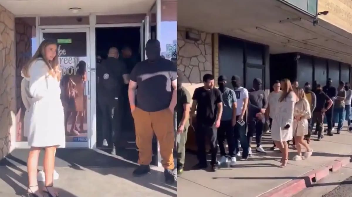 La modelo Lily Phillips desata indignación con polémico video junto a 50 hombres en menos de 24 horas