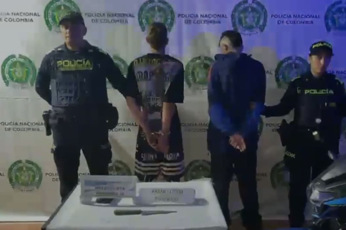 La motocicleta hurtada fue recuperada por la Policía durante el procedimiento de captura.