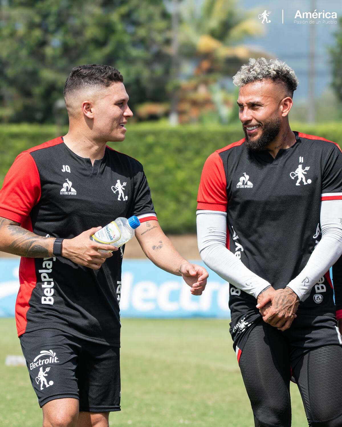 La nómina de América de Cali para enfrentar a Atlético Bucaramanga en la Liga BetPlay. Foto: América de Cali.