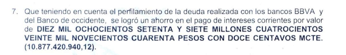 La operación que mejoró la tasa de interés de los préstamos para intervenir tres colegios públicos en Bucaramanga | Tomado Acta de Confis