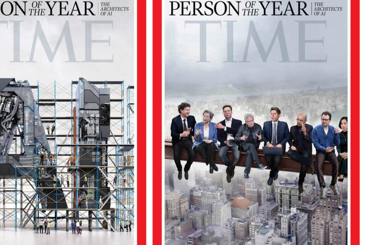 Los “arquitectos de la IA”, designados 'Persona del Año 2025' por la revista Time.