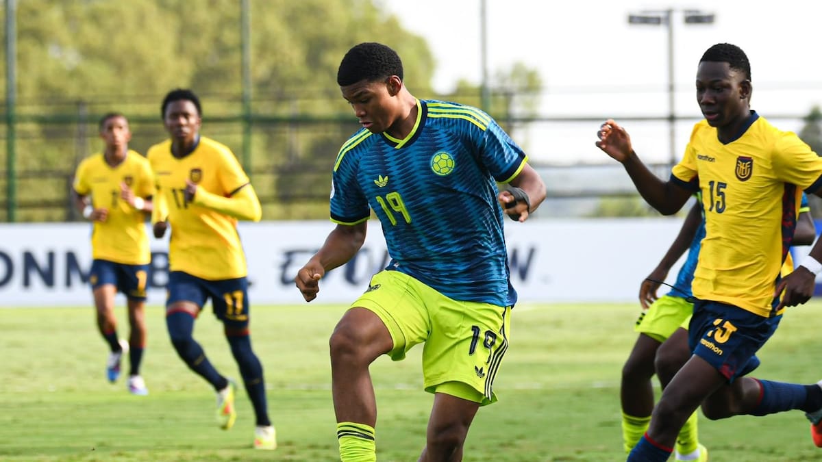 La selección Colombia Sub-17 dejó dudas en su debut ante Ecuador y ahora va por la revancha ante Chile. Foto: FCF