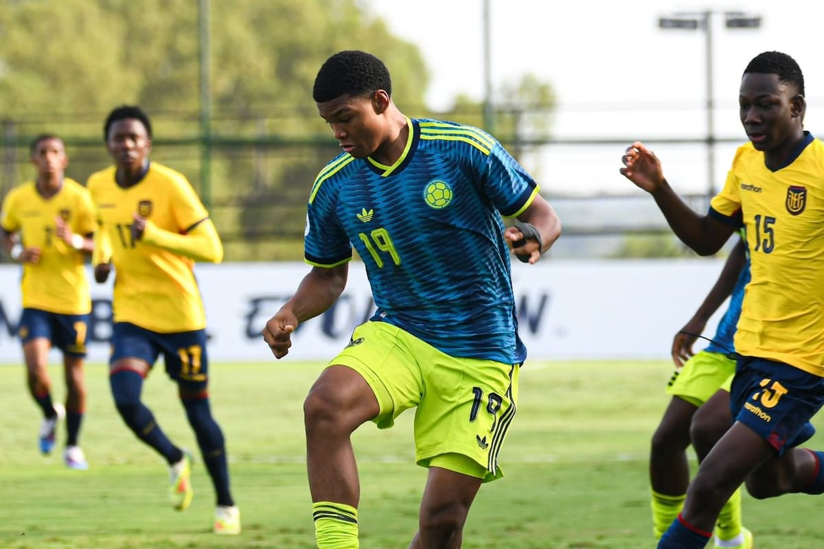 La selección Colombia Sub-17 dejó dudas en su debut ante Ecuador y ahora va por la revancha ante Chile. Foto: FCF