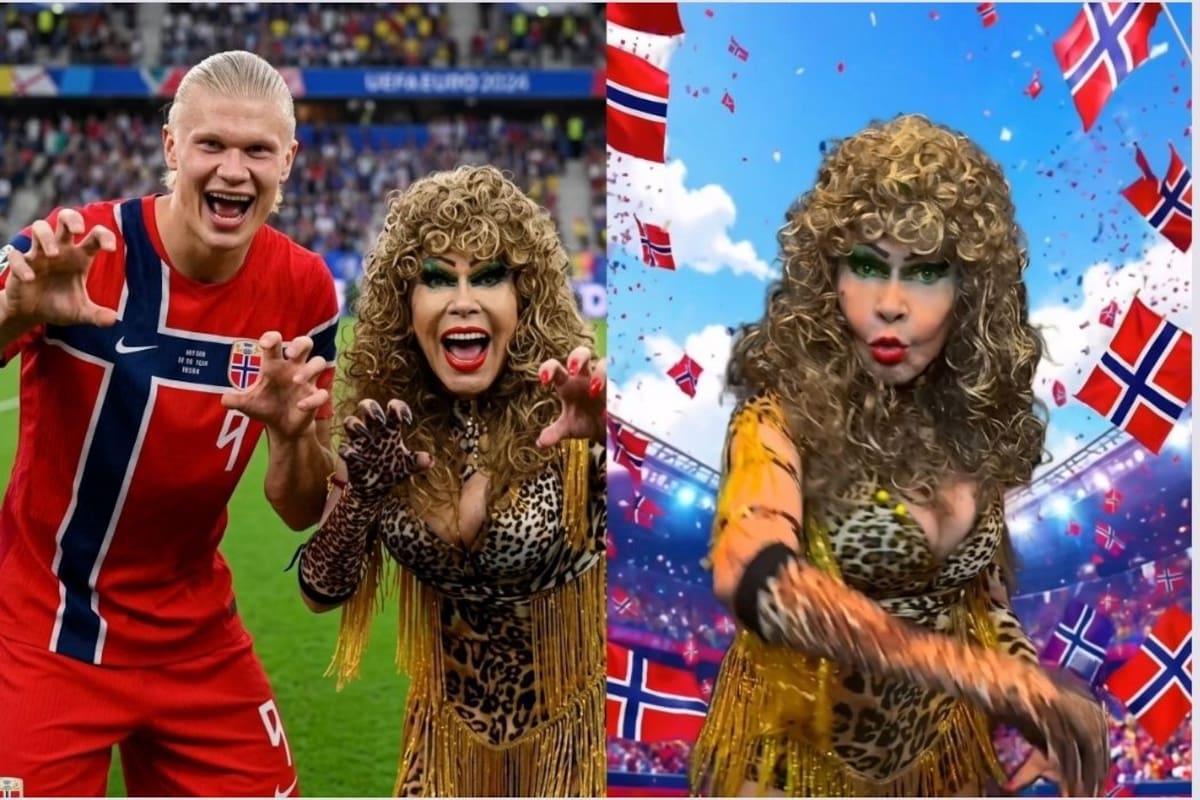 La Tigresa del Oriente le cantó a Haaland y el video ya es viral | Foto: Vanguardia / Imagen tomada de video y mejorada
