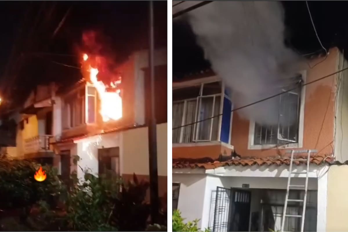 La vivienda resultó con daños materiales tras la emergencia.