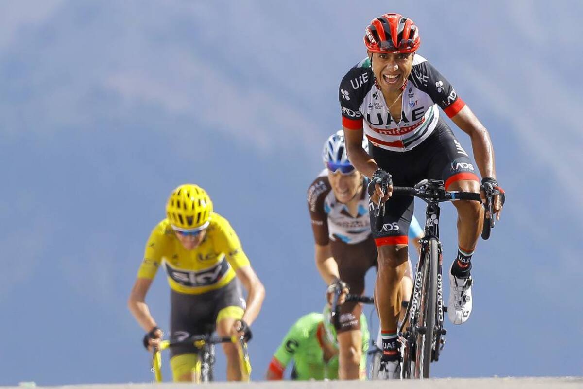 Ayer, en el día de la fiesta nacional, Darwin Atapuma se lució en el Tour de Francia, al ser animador de la etapa 18, mientras que Rigoberto Urán se afianzó entre los tres primeros. (Foto: EFE / VANGUARDIA LIBERAL)