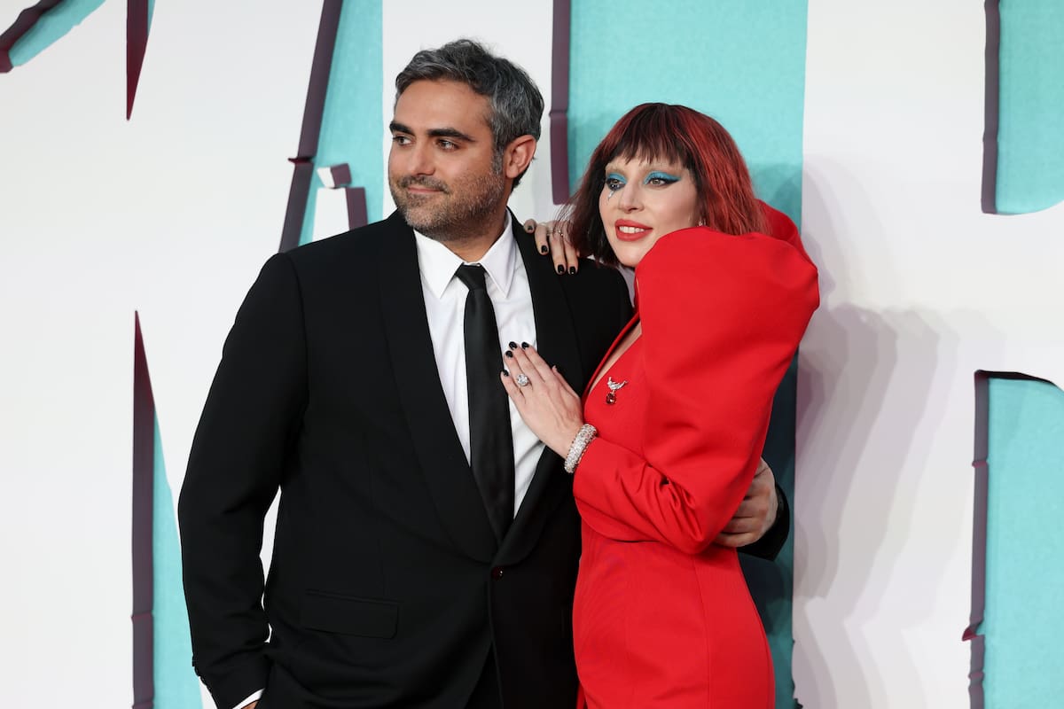 London (United Kingdom), 24/09/2024.- US actor and singer Lady Gaga (R) and her fiance Michael Polansky arrive for the UK premiere of the movie 'Joker: Folie a Deux' at Cineworld Leicester Square in London, Britain, 25 September 2024. (Cine, Reino Unido, Londres) EFE/EPA/ANDY RAIN