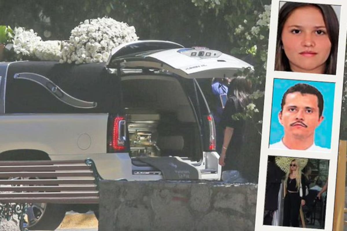 Presunta aparición de Laisha Michelle Oseguera González en el funeral de su padre, alias 'El Mencho'.