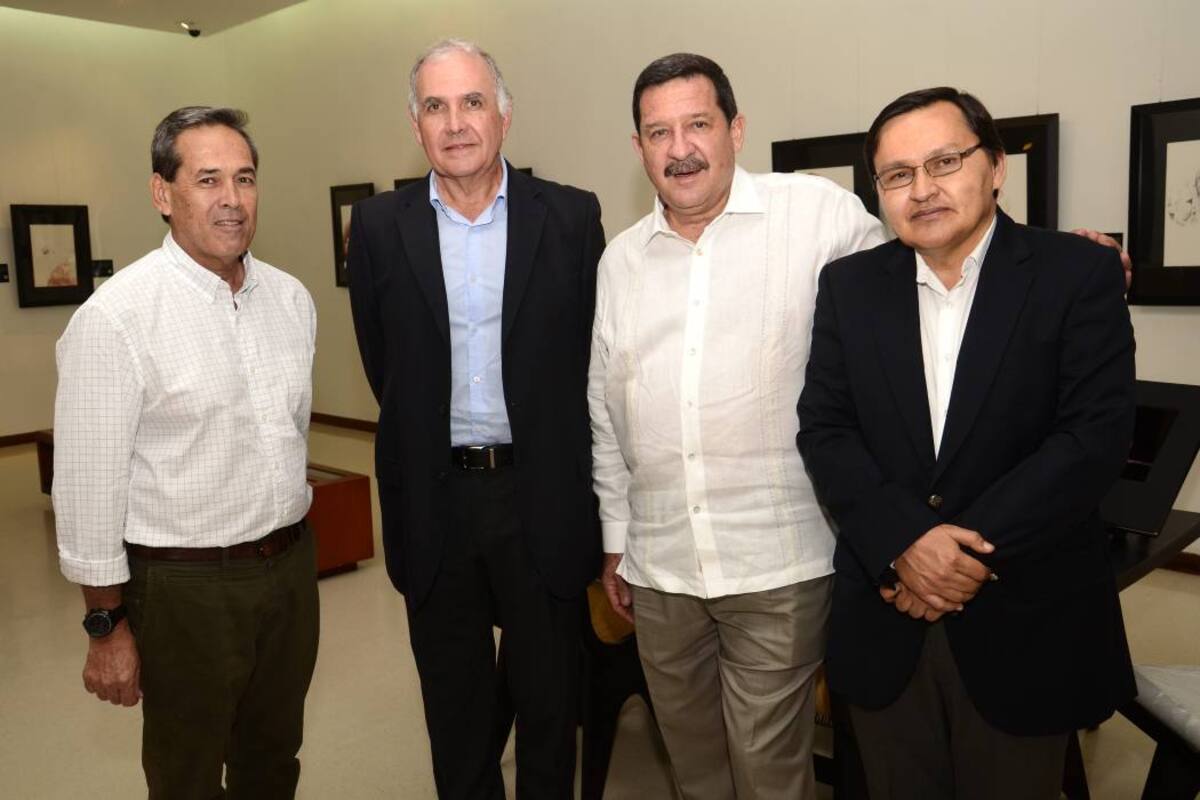 Nicolás Duarte, Manuel José Puyana, Juan Pablo Carvajal y Jorge Fernando Reyes. (Foto: Hernando Galeano / VANGUARDIA LIBERAL )