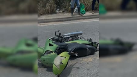 Motociclista murió tras caer debajo de un Camión en Girón