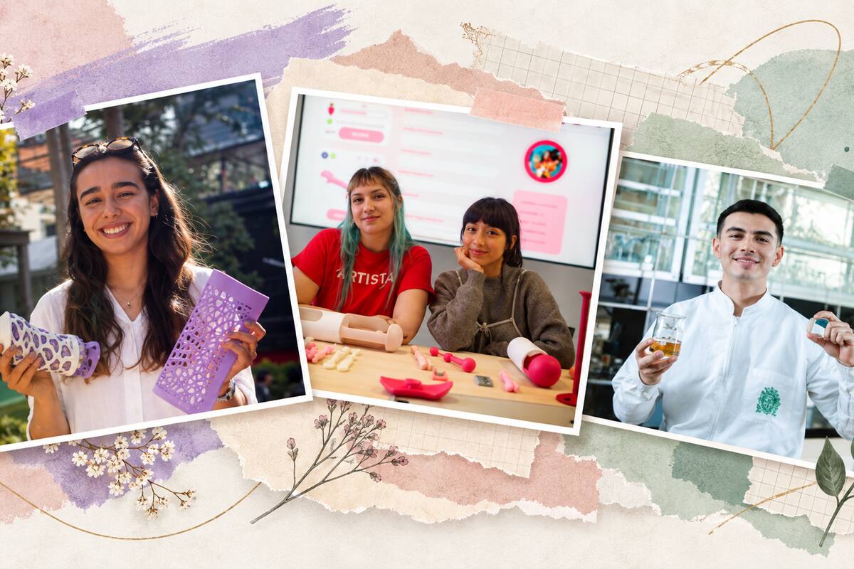 Laura Echeverri, diseñadora industrial e ingeniera biomédica egresada de la Pontificia Universidad Javeriana, creadora de Encaja, proyecto ganador nacional del James Dyson Award Colombia 2026.
Catalina Peñaloza y Eliana Manzano, diseñadoras industriales de la Universidad Antonio Nariño, creadoras de EVVA, proyecto finalista nacional.
Omar Santiago Acevedo, estudiante de Bioingeniería de la Universidad de Antioquia, creador de NanoShield, proyecto finalista nacional.