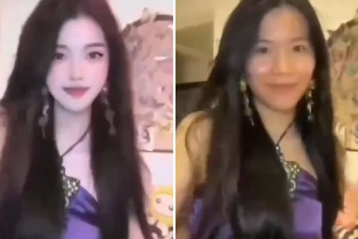 Influencer revela rostro real tras glitch y desata debate online.