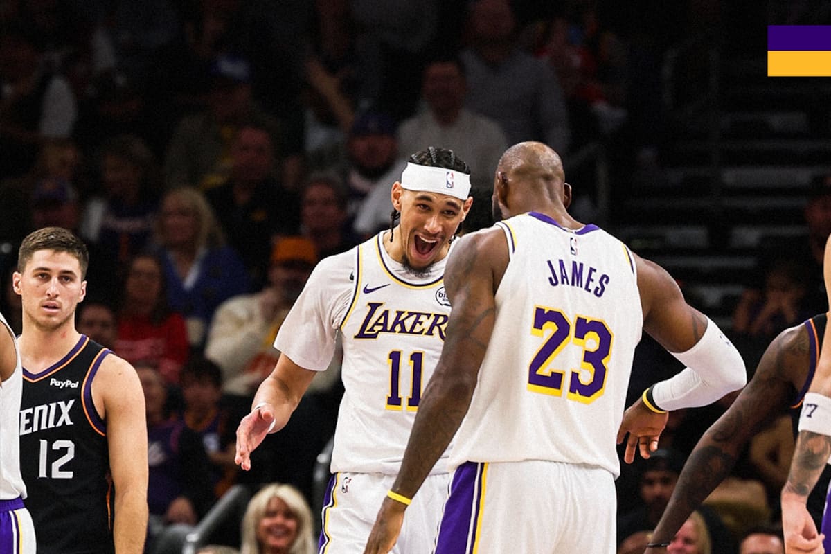 Los Angeles Lakers ganaron 114-116 a los Suns en un final controvertido con un picado LeBron James como protagonista. /FOTO: Ángeles Lakers
