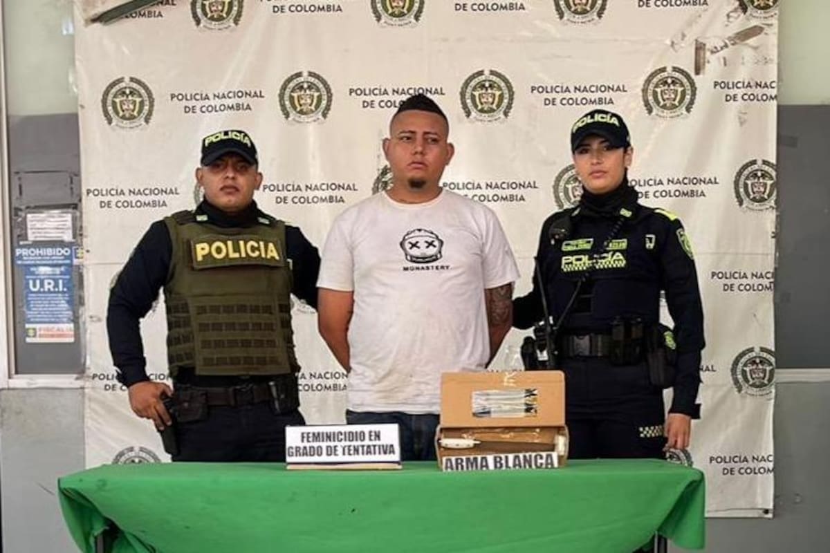 El cobradiario fue detenido pocas horas después del ataque y trasladado a la URI de la Fiscalía. //FOTO SUMINISTRADA POR LA POLICÍA.