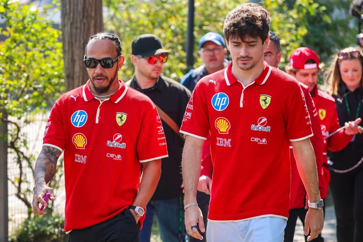 Lewis Hamilton y Charles Leclerc sufrieron un doble DNF en Brasil. Foto: Redes Sociales
