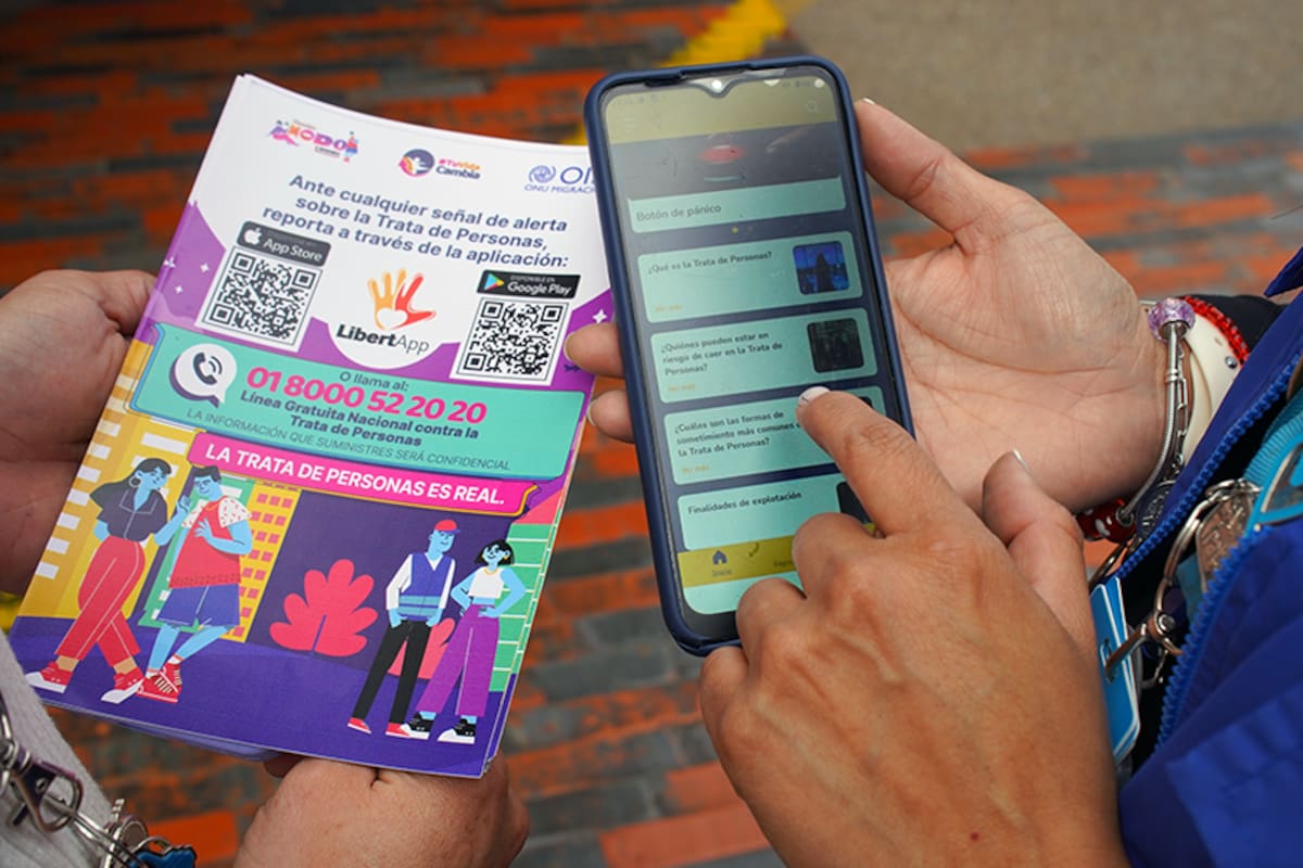 LibertApp permite movilizar apoyo inmediato en cualquier parte del mundo mediante el intercambio de ubicación en tiempo real y la coordinación entre instituciones de diferentes países. Foto: Organización Internacional para las Migraciones.