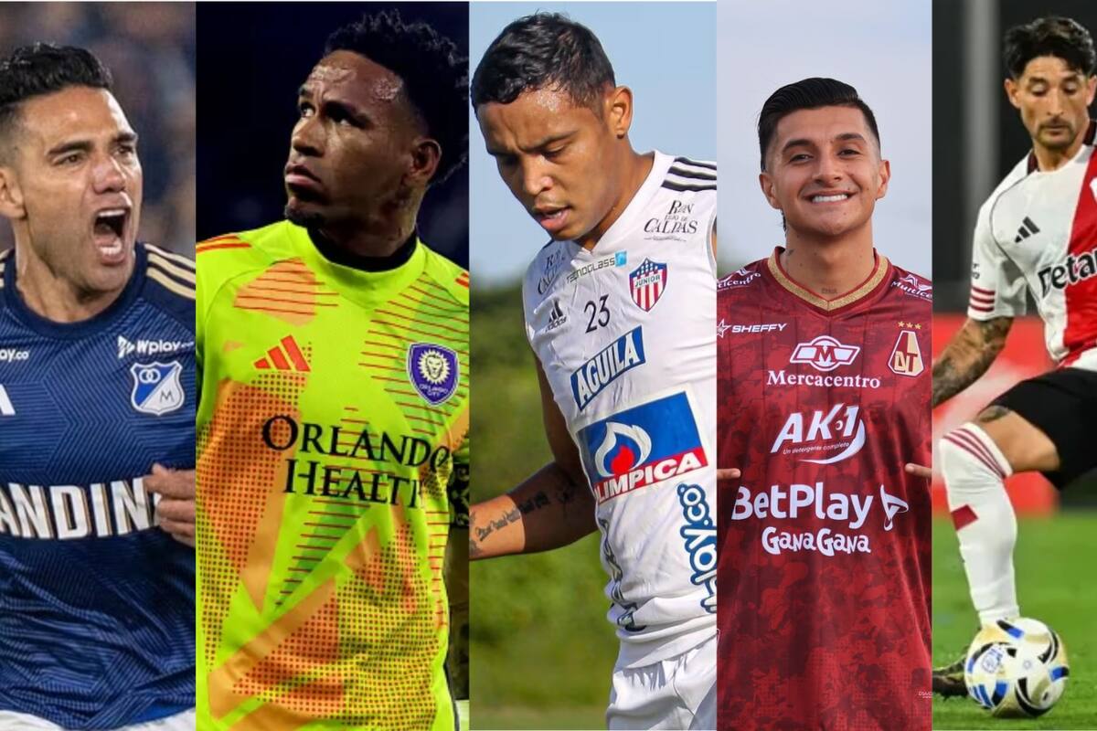 Refuerzos de lujo: los jugadores que prometen marcar el fútbol colombiano en 2026. /FOTO: Redes