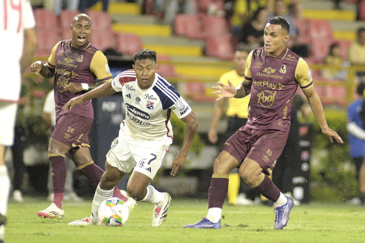 Liga BetPlay. Partido de cuadrangulares Deportes Tolima vs Medellín. Estadio Manuel Murillo Toro de Ibagué. Fotografías: Jorge A Cuéllar/Colprensa.