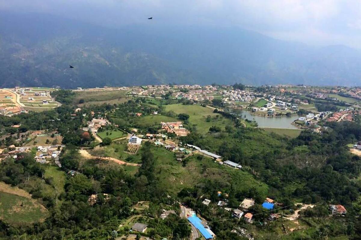 El sector de la Mesa de Ruitoque, en los tres municipios del área, es sitio turístico, deportivo y de expansión urbanística. (Foto: Suministrada / VANGUARDIA LIBERAL)
