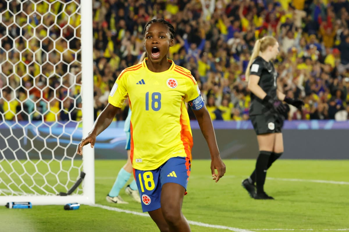 Linda Caicedo anotó un tanto en la victoria de Colombia frente Australia en el Mundial Sub 20 Femenino. //EFE