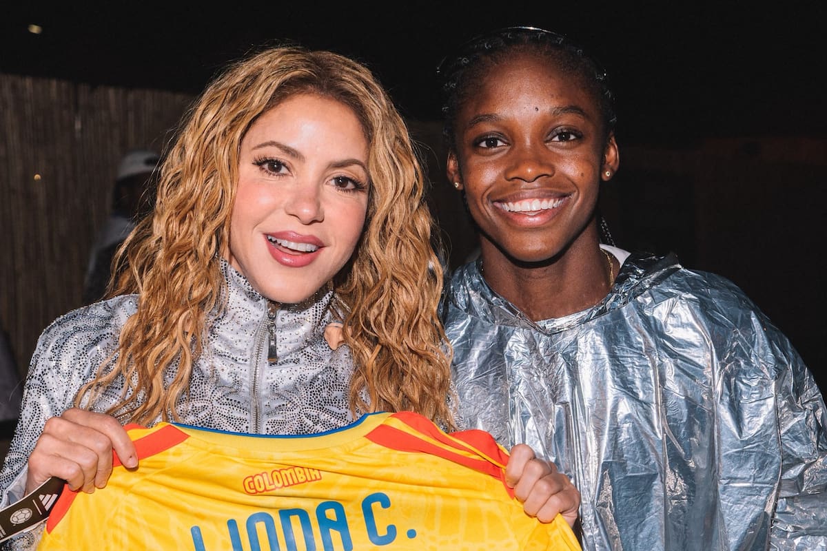 Linda Caicedo y Shakira protagonizaron inesperado encuentro en Madrid: hubo camiseta de Colombia. Foto: Redes sociales Linda Caicedo