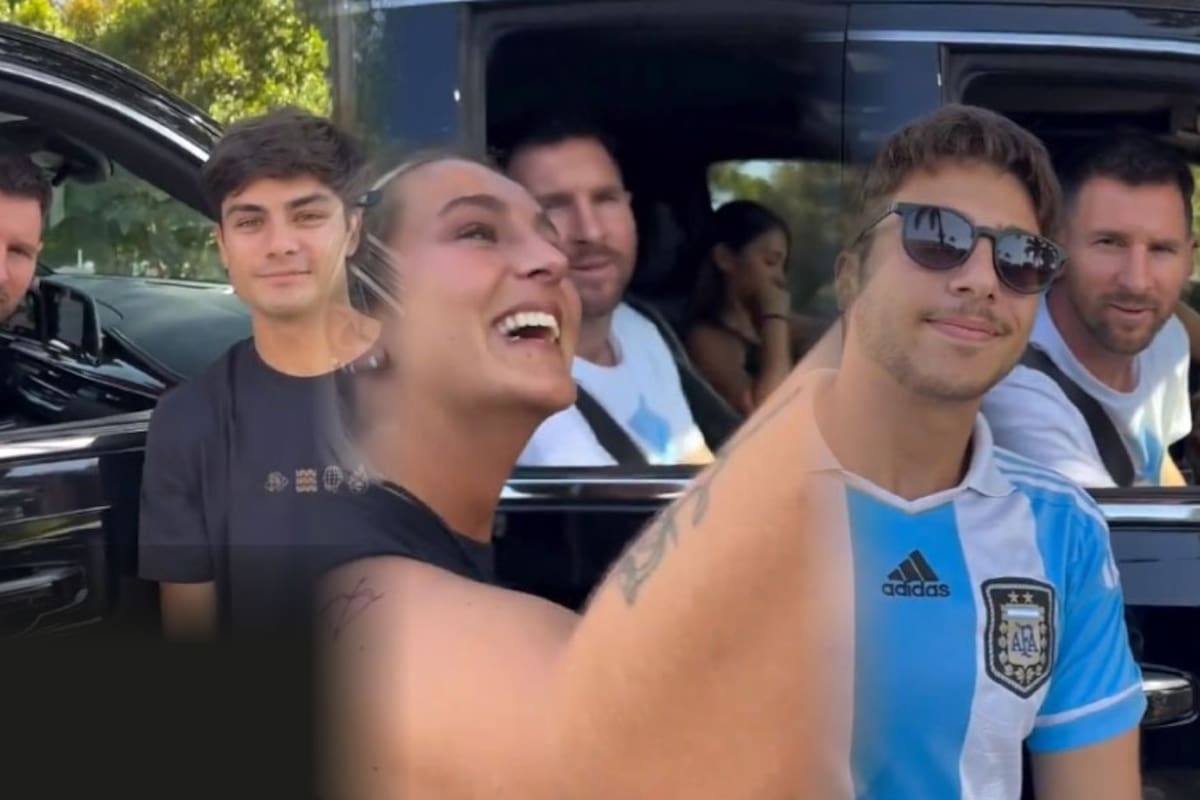 Lionel Messi le cumplió el sueño a aficionados argentinos.