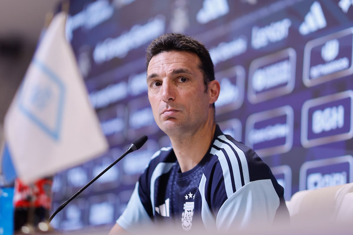 Lionel Scaloni, entrenador de la Selección de Argentina. //Foto, EFE: Juan Ignacio Roncoroni